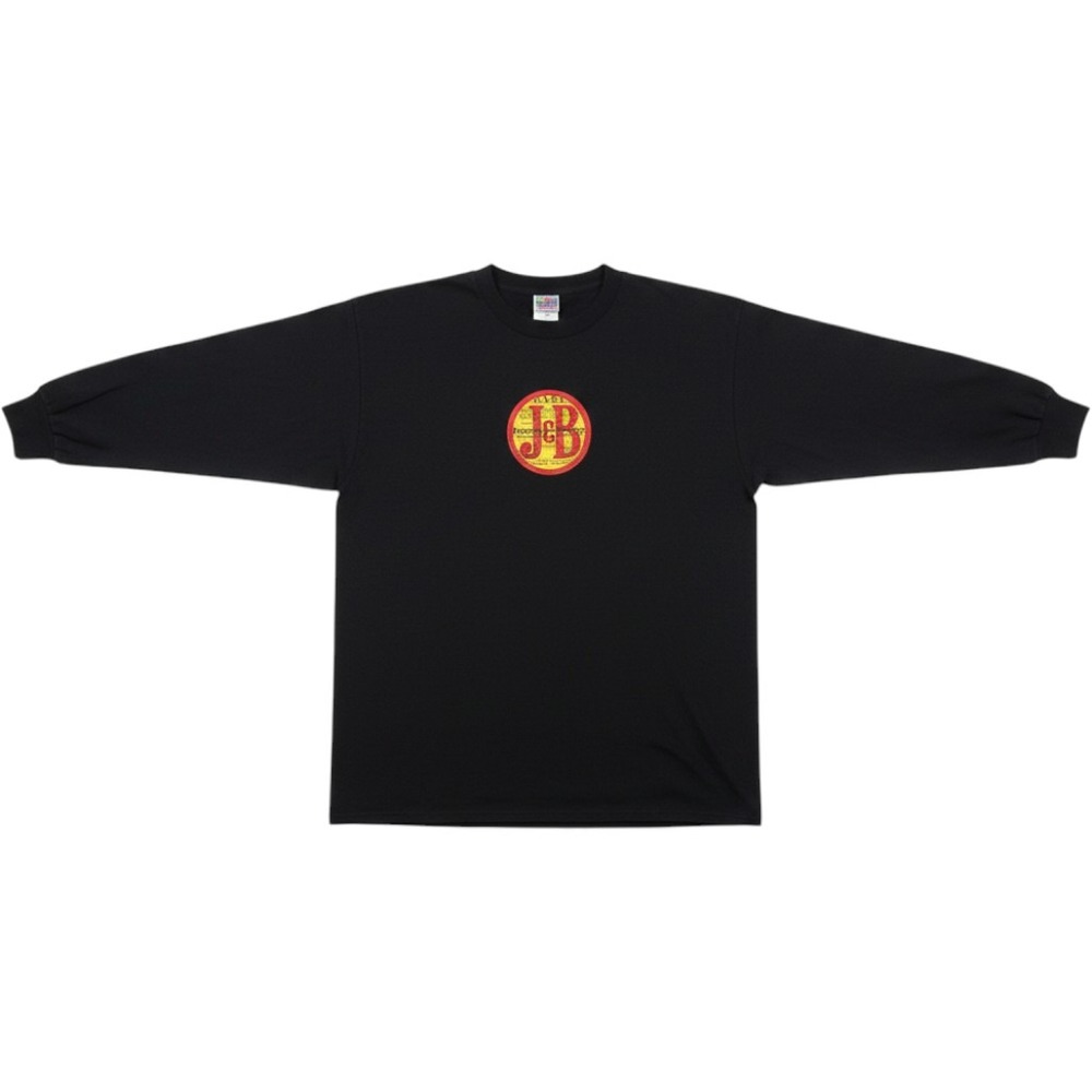 Fruit of the Loom J&B Rare Scotch Whisky Long Sleeve Shirt Mens Large Black Y2K